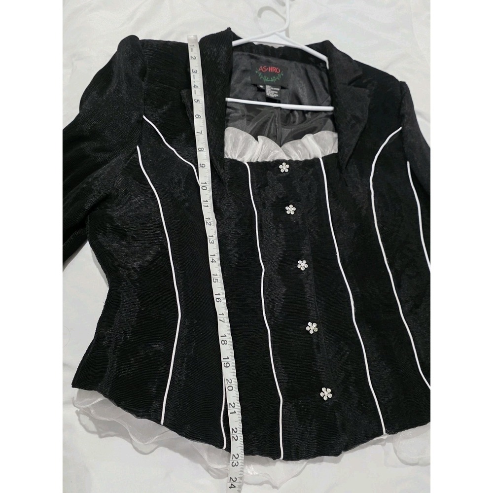 Ashro Womens Victorian Jacket Size Medium Gothic Vamp Whimsigoth - Picture 7 of 8